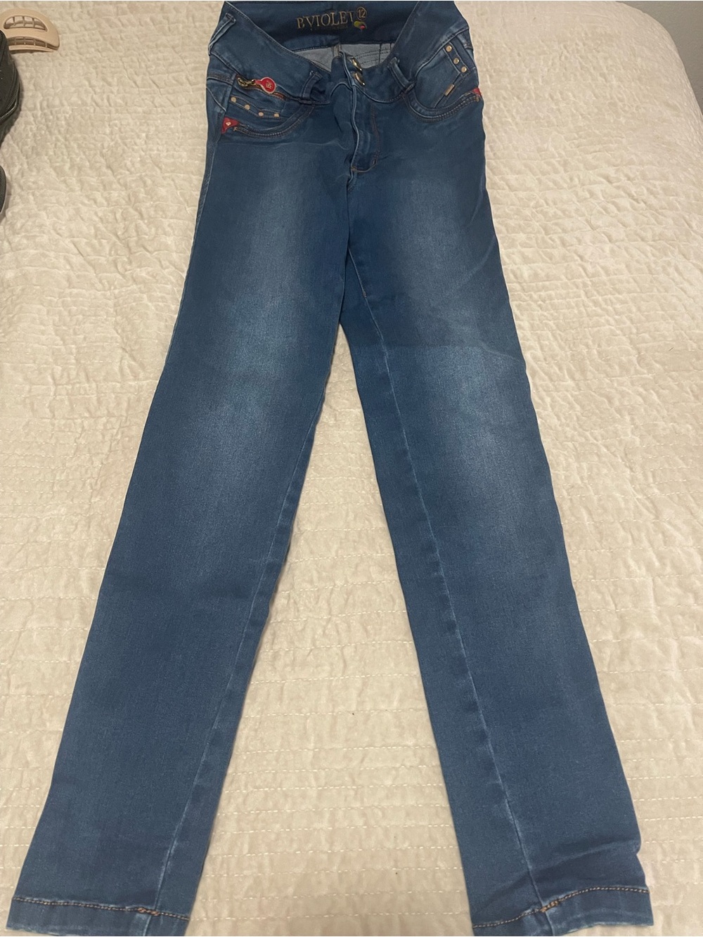 Classic Dark Blue Straight-Leg Jeans
